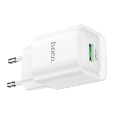 Сетевое зарядное устройство HOCO C145A Charm 1xUSB, 18W, белый фото