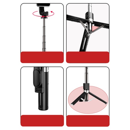 Монопод/штатив-трипод JMARY KT-219, напольный / настольный, 20 - 90 см, черный фото