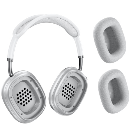Беспроводные наушники накладные HOCO W65 Happy, Bluetooth, серебристый фото