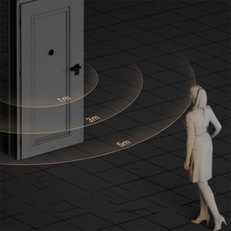 Беспроводной дверной видеозвонок JMARY MF-6, Wi Fi, черный