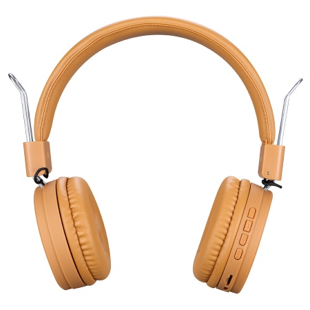 Беспроводные наушники накладные SODO SD-1002, Bluetooth + AUX, коричневый фото