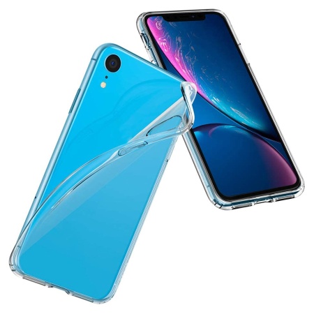 Чехол Clear Case пластиковый для iPhone XR, прозрачный фото
