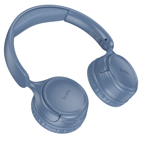 Беспроводные наушники накладные HOCO W66 Wave, Bluetooth, синий фото