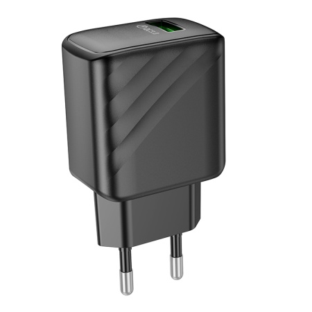 Сетевое зарядное устройство HOCO CS21A Rich 1xUSB, 18W, черный фото