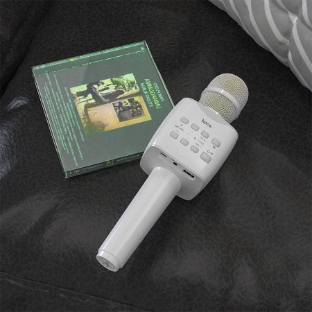 Микрофон беспроводной HOCO BK5 Cantando, Bluetooth, белый фото