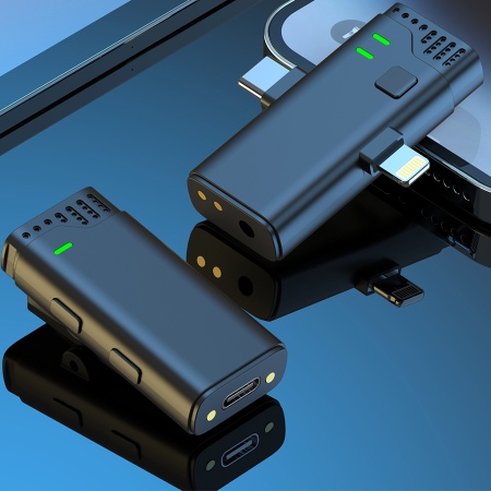 Микрофон петличный беспроводной JMARY MW-16, Bluetooth, черный фото