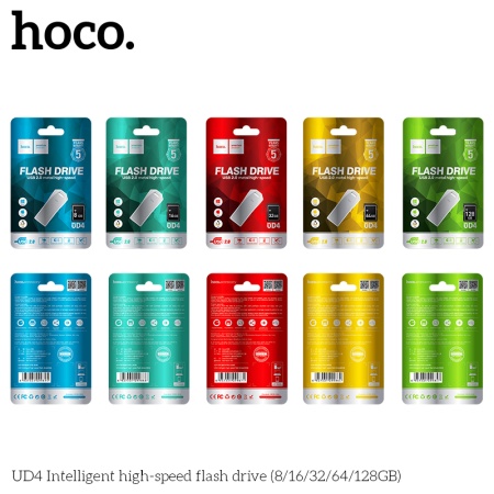 USB флеш-накопитель HOCO UD4, USB 2.0, 32GB, серебристый фото