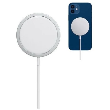 Беспроводное зарядное устройство MagSafe COTEetCI CS5702 MagSafe Charger с Кабелем Type-C, 15W, белый фото