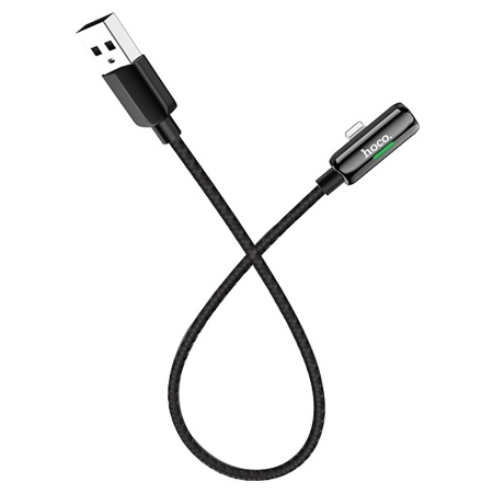 Переходник/Адаптер HOCO LS28 2 в 1 USB (m) - Lightning (m) / Lightning (f), серебристый фото