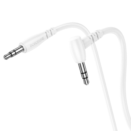 Аудиокабель BOROFONE BL10 AUX Jack 3,5 (m) - Jack 3,5 (m), 1 м, белый фото