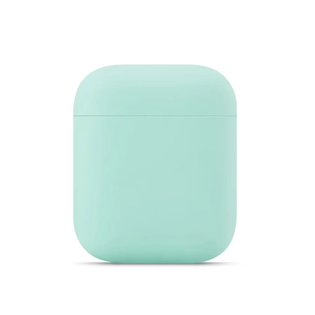 Чехол силиконовый Case Protection для Airpods 2, бледно-зеленый (11) фото