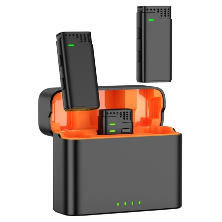 Микрофон петличный беспроводной JMARY MW-16, Bluetooth, черный фото
