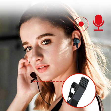 Микрофон петличный проводной JMARY MC-R6, Type-C, 3 м, черный фото