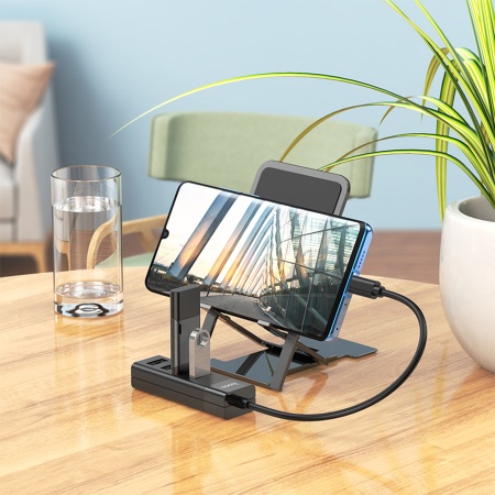 USB HUB разветвитель HOCO HB25 Easy 4 в 1 Type-C (m) - USB3.0 (f) + 3xUSB2.0 (f), черный фото