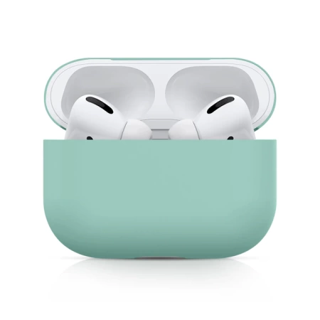 Чехол силиконовый Case Protection для Airpods Pro, бледно-зеленый (11) фото