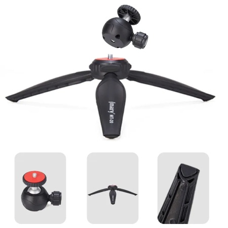 Штатив-трипод/монопод JMARY MT-20, напольный / настольный, 15 - 18,5 см, черный фото