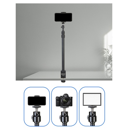 Штатив-струбцина JMARY MT-49, настольный, 42,5 - 98 см, черный фото