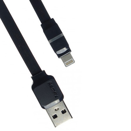 Кабель USB REMAX RC-029i Breathe USB - Lightning, 2.1А, 1 м, черный фото
