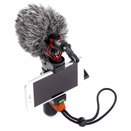 Микрофон универсальный кардиоидный BOYA BY-MM1 TRS/TRRS connector, Jack 3.5mm, черный фото