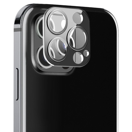 Защитное стекло на заднюю камеру COTEetCI Lens Film для iPhone 12 6.1", черный фото