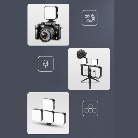 Светодиодный осветлитель JMARY FM-48R, черный фото