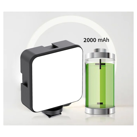 Светодиодный осветлитель JMARY FM-69RGB, 2000 мАч, черный фото