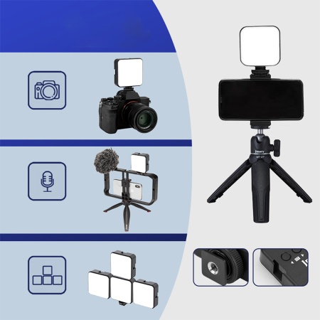 Светодиодный осветлитель JMARY FM-69RGB, 2000 мАч, черный фото