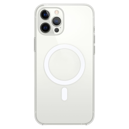 Чехол Clear Case пластиковый with MagSafe и Анимация для iPhone 14 Pro Max 6.7", прозрачный фото