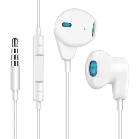 Проводные наушники  ME518-T, Jack 3.5mm, 1.2 м, белый фото