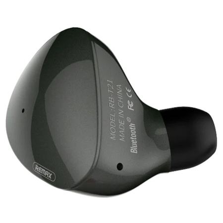 Беспроводная Bluetooth-Гарнитура REMAX RB-T21 Headset, Bluetooth, черно-зеленый фото