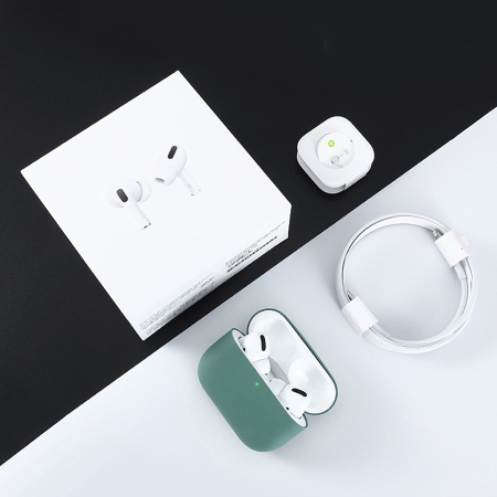 Чехол TOTU AA-095 TWS Pro для Airpods Pro, темно-зеленый фото