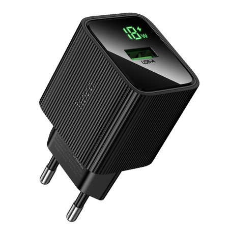 Сетевое зарядное устройство HOCO CS81A Excellent 1xUSB, 18W, черный фото