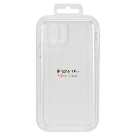 Чехол Clear Case пластиковый для iPhone 11 Pro, прозрачный фото