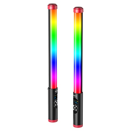 Светодиодный осветлитель JMARY FM-128RGB, 3000mAh, черный фото