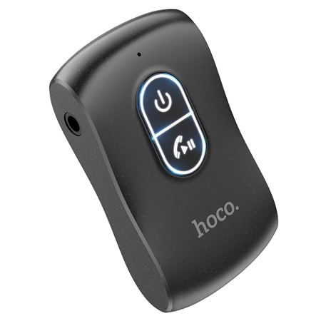 Автомобильный Bluetooth-приемник HOCO E73 Pro Journey, 200 мАч, Jack 3.5мм/Bluetooth, черный