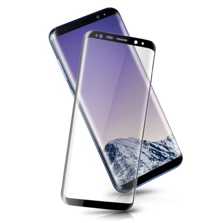 Защитное стекло для Samsung S20, Full Glue 3D, закругленное под экран, прозрачный+черная рамка фото