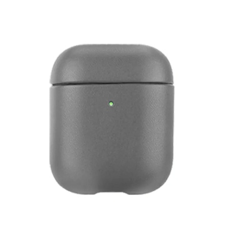 Чехол Leather Case K-DOO Lux Craft+ для Airpods 1/2, серый (2) фото