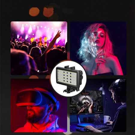 Светодиодный осветлитель JMARY FM-72RGB, 3000mAh, черный фото