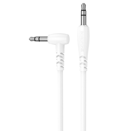 Аудиокабель BOROFONE BL10 AUX Jack 3,5 (m) - Jack 3,5 (m), 1 м, белый фото