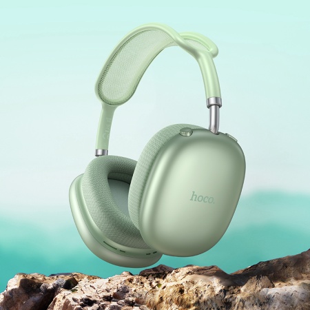 Беспроводные наушники накладные HOCO W55 Pleasing, Bluetooth, зеленый фото