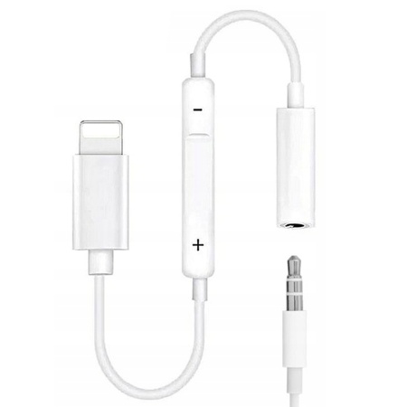 Переходник/Адаптер  MH020-BT Lightning (m) - Jack 3,5 (f), белый фото