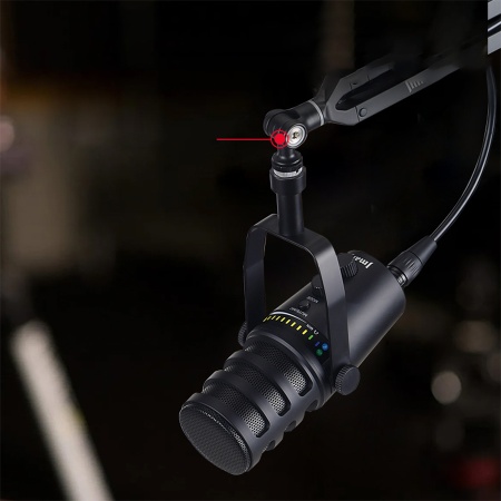 Микрофон универсальный кардиоидный JMARY MC-PW12, Type-C+Bluetooth+AUX, черный фото