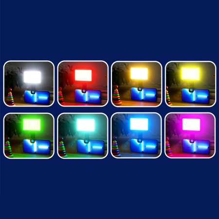 Светодиодный осветлитель JMARY FM-150RGB, 3000mAh, кабель Type-C, черный фото