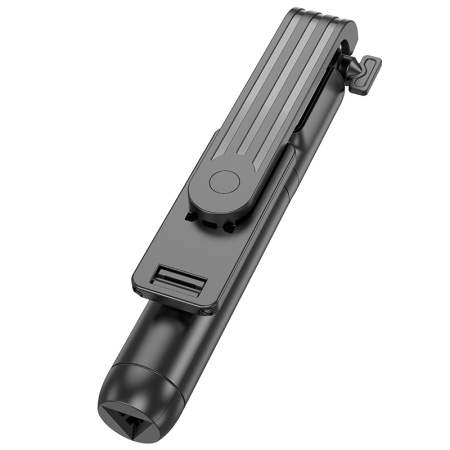 Селфи-палка монопод/трипод BOROFONE BY11 Happy, встроенный аккумулятор, 62-85мм, черный фото