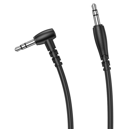 Аудиокабель BOROFONE BL10 AUX Jack 3,5 (m) - Jack 3,5 (m), 2 м, черный фото