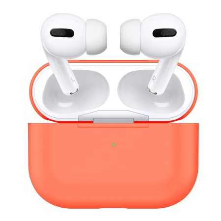 Чехол силиконовый для AirPods 3, персиковый (10) фото