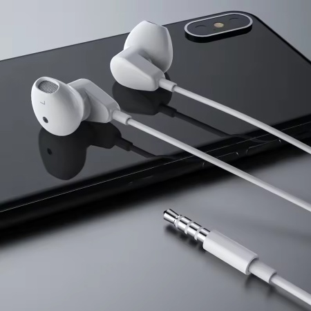 Проводные наушники  ME518-T, Jack 3.5mm, 1.2 м, белый фото