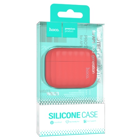 Чехол HOCO WB23 Harmonious для Airpods Pro 2, красный фото