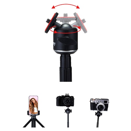 Штатив-трипод/монопод JMARY MT-29, напольный / настольный, 15,5 - 42 см, черный фото