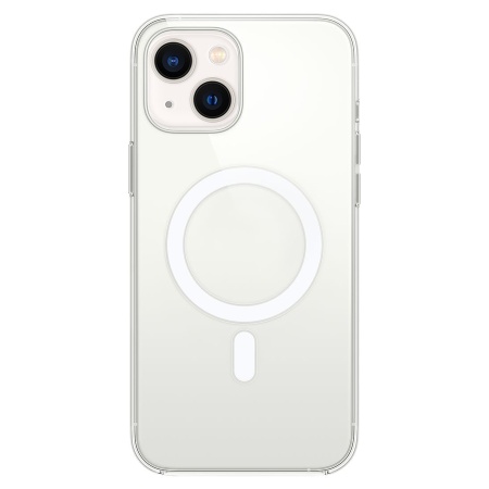 Чехол Clear Case пластиковый with MagSafe и Анимация для iPhone 13 6.1", прозрачный фото